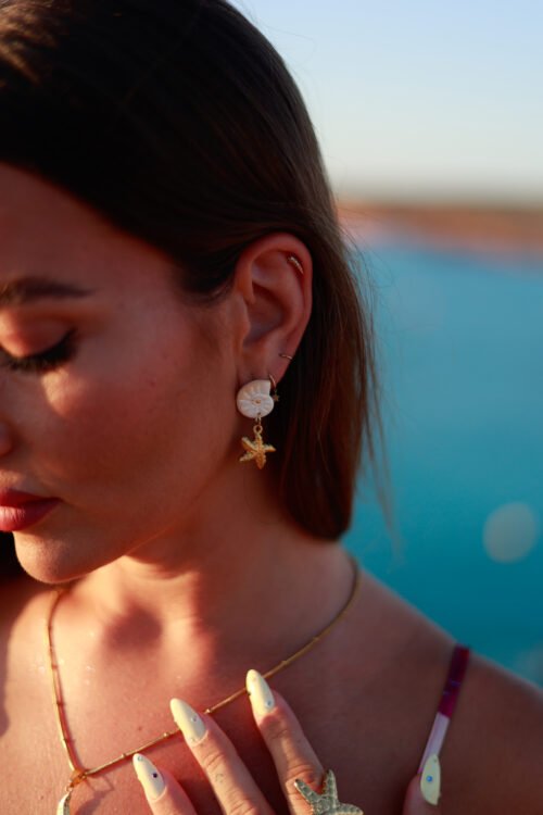 Pendientes Concha & Estrella